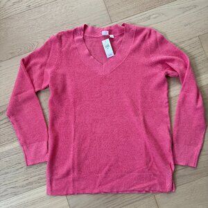NWT GAP Beachy Knit Pink V-Neck Sweater